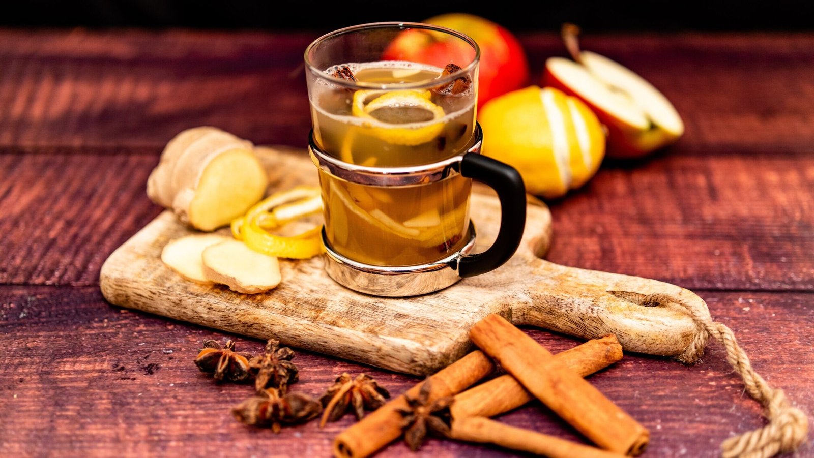 ginger garlic honey lemon apple cidar cinnamon